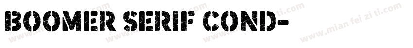 Boomer Serif Cond字体转换